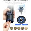 2Pcs Battery Powered Electric Pepper Salt Grinder Set Adjustable Coarseness Spice Mill with One Click Operation Kitchen Supplies