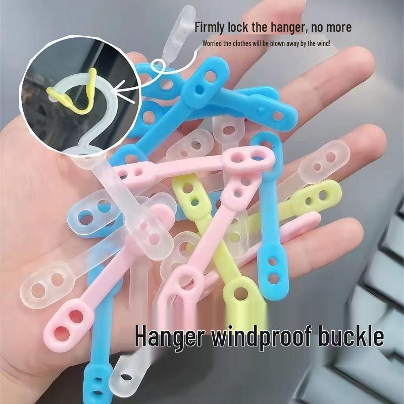 

Windproof Non-Slip Silicone Clothesline Clips - Multi-functional Outdoor Drying Rack Hangers розовый