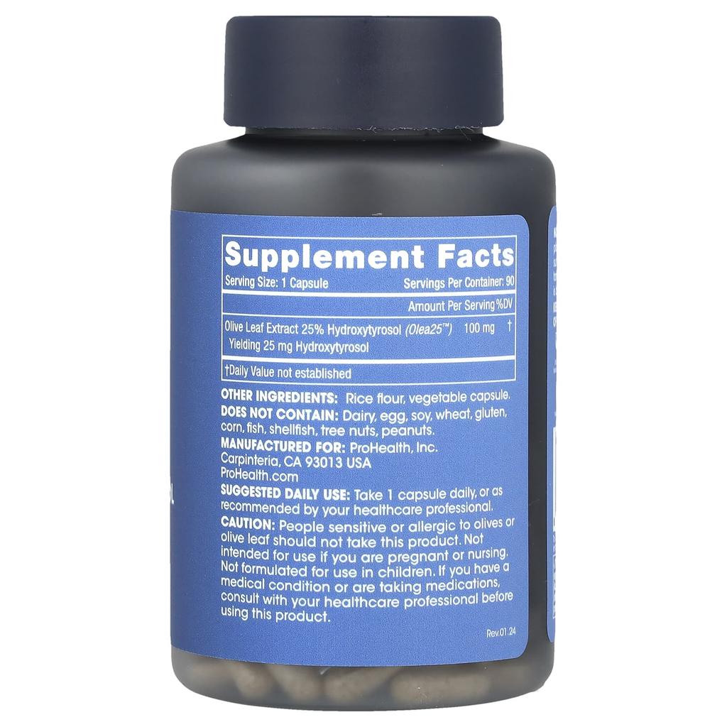 Hydroxytyrosol Extreme™, 25Mg, 90 Capsules