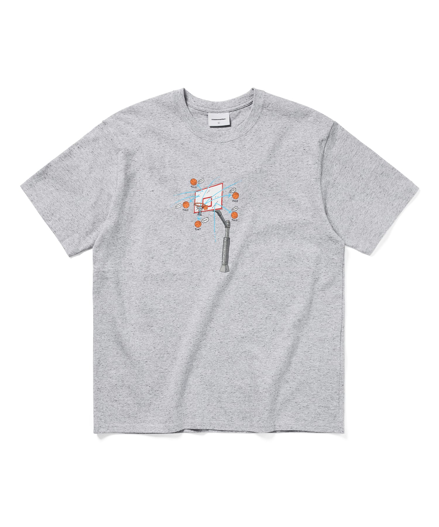 This Is Never That Looking Tee Heather Gray S