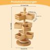 Wooden Storage Rack Tea Bag Organizer Vertical Display Stand Tea Rack Tea Bag Station Box Container  Holder for Kitchen Office