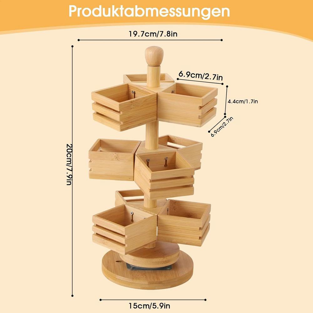 Wooden Storage Rack Tea Bag Organizer Vertical Display Stand Tea Rack Tea Bag Station Box Container Holder for Kitchen Office