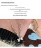 Yinruitai Sterling Silver Bow Necklace - Simple Korean Style Clavicle Chain for Women 
