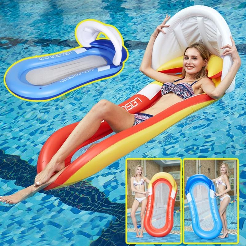 Inflatable Pool Lounger, Pool Float, Water Floating Air Bed Kids Beach Pool Toy