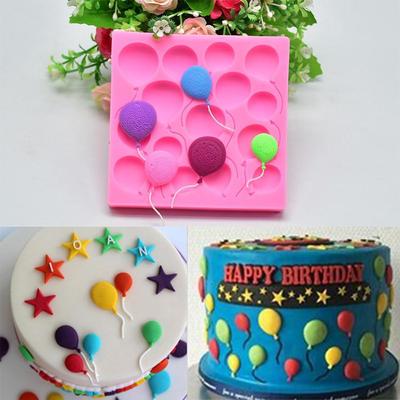 Stampo in silicone 3D modello palloncino strumento per decorare torta fondente Stampo per cioccolato decorazione torta fondente