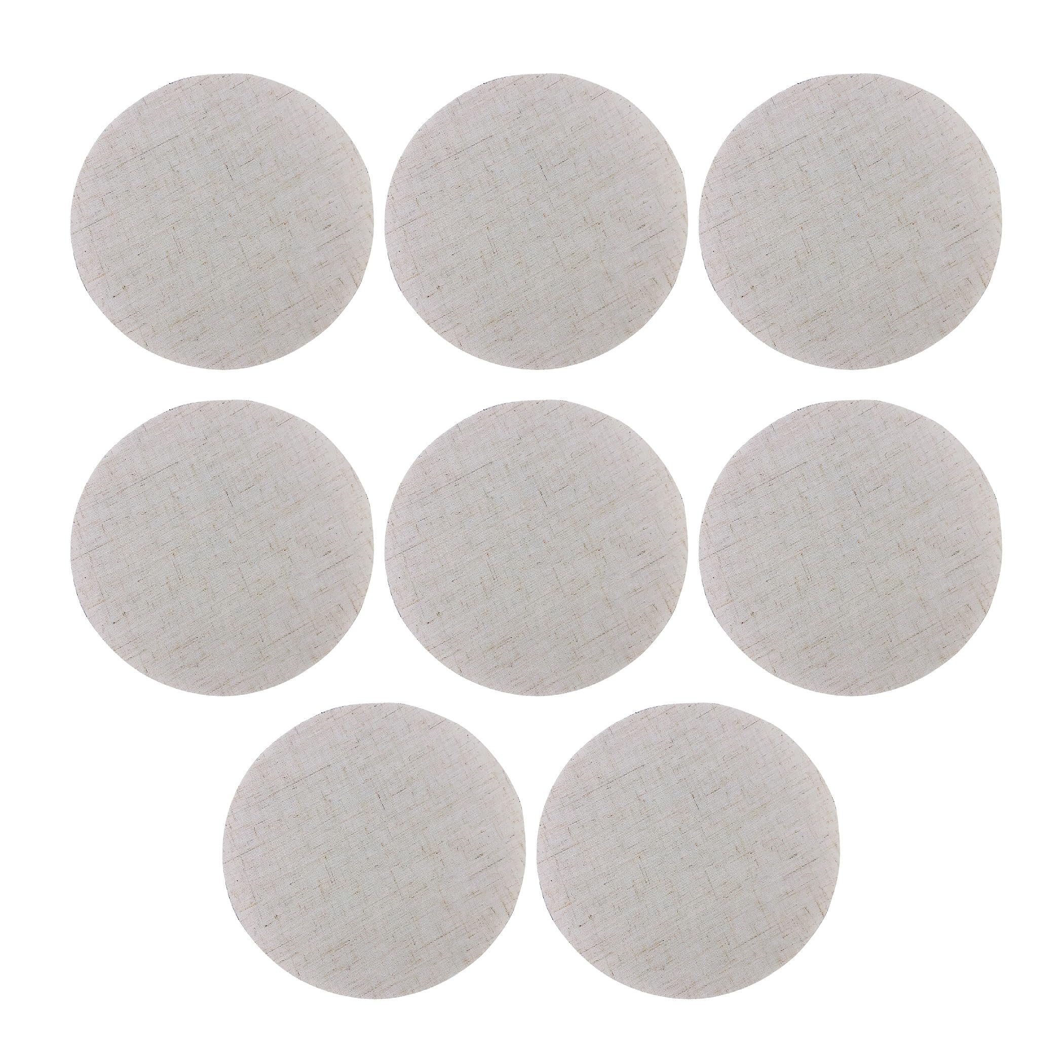 

EdisonBrain Light Reduction Sheet, Anti-Glare, 7.5cm Diameter, Spotlight Cover, Chandelier LED Filter Sheet, Lamp Diffuser, Off-White (Pack of 8)