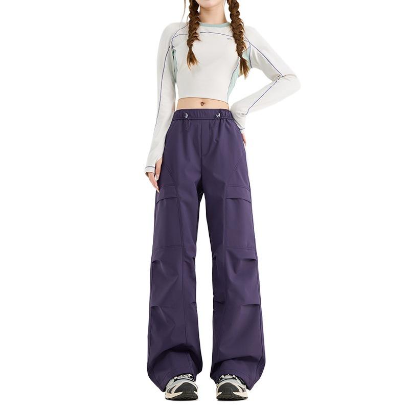 Unisex Water-Repellent Breathable Softshell Mountaineering Pants - Autumn/Winter Wear Resistant Loose Fit