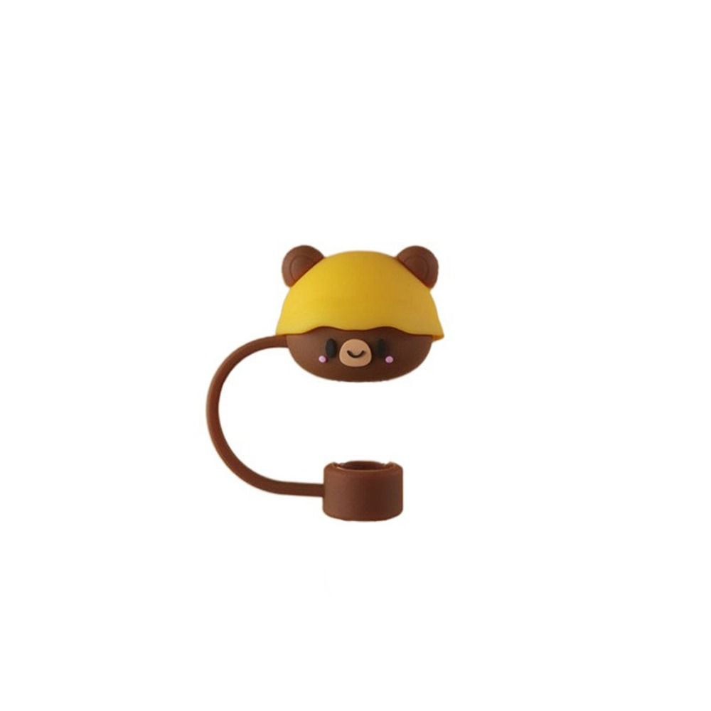 Reusable Silicone Straw Plug Dust-proof Straw Tips Cover Creative Drinking Dust Cap  Water Glass