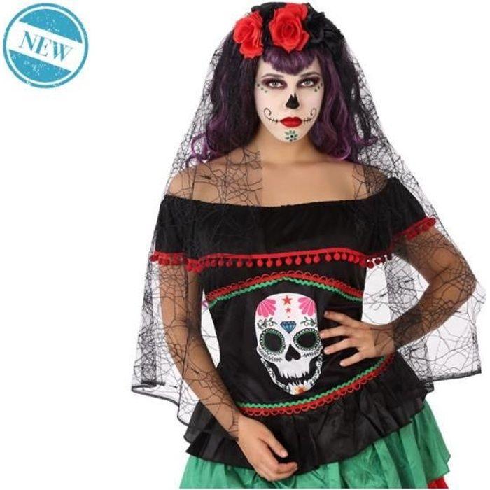 ATOSA - Coiffe Fleurie Et Dentelle - Los Muertos - Femme