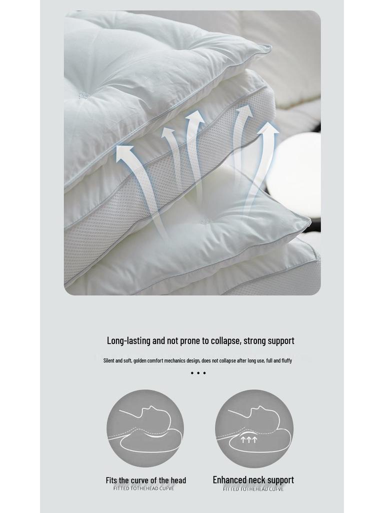 Luxus Satin Baumwolle & Seide Kissen: Ultra-weiche, bestickte 2-in-1 Nackenstütze Schlafhilfe