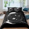 Kids Bedding Decorations, Full Size Astronaut Space Suit Pattern for Boys, Starry Sky Comforter Cover 3 Pcs with 2 Pillow Sham