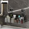 Elegant Faucet Suction Cup Storage Rack for Bathroom Cosmetics and Washbasin Essentials