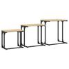 Coffee Tables, Nesting, 3 Pcs, Sonoma Oak