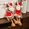Adorable 2024 Christmas Series Plush Reindeer Snowman Penguin Decorative Figures Perfect For Holiday Gifts