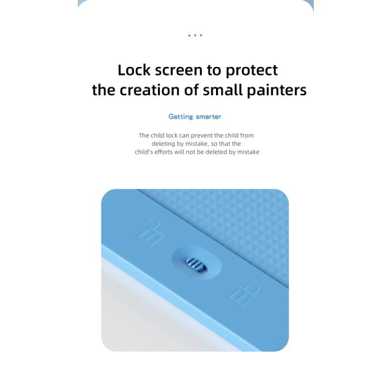 2 Pieces of 10 Inch LCD Writing Board Drawing Board Childrens Graffiti Drawing Board Handwriting Blackboard Childrens Toy