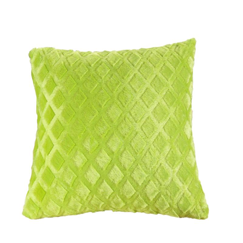 1Pc Plush Thick Lattice Pattern Sofa Pillowcase Soft Cushion Covers 43x43CM Couch Pillow