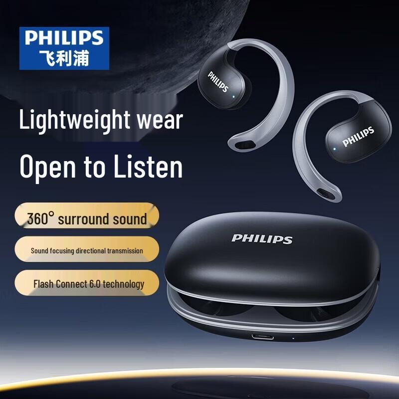 

Philips TAT2708 True Wireless Open-Ear Clip-On Sport Earbuds
