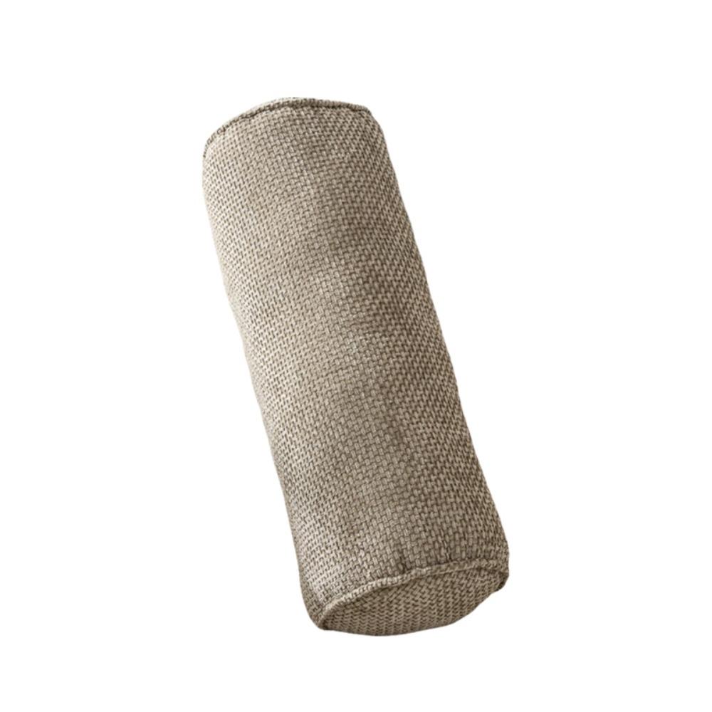 Solid Color Chenille Cylinder Pillow Japanese Style Back Lumber Support Pillow Sofa Cushion  Leg