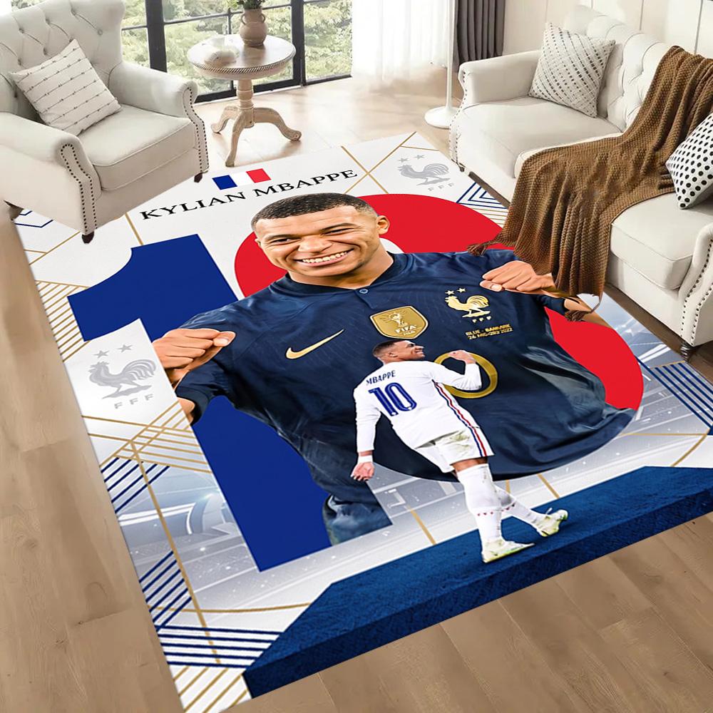 Mbappe 289 Floor Mat Perfect for Outdoor Playrooms Study room Foyer Anti-slip Rug Anime Office Decor Spiritual Gift