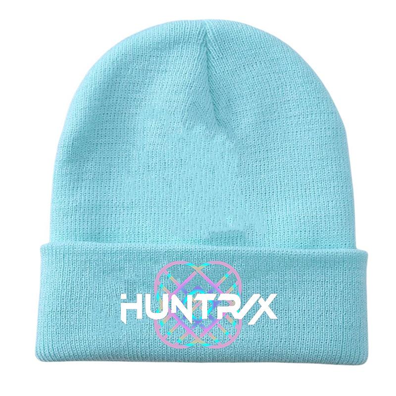 Peripheral Knitted Hat Curled Wool Hat Printed Doudou Hat Outdoor Cold Hat Adult