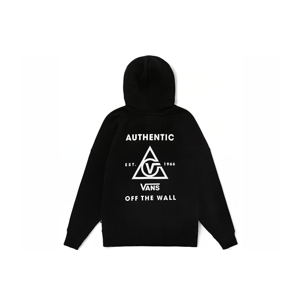 Vans Loose Fit Hooded Jacket With Back Print Men Jackets Black VN0A4USJBLK