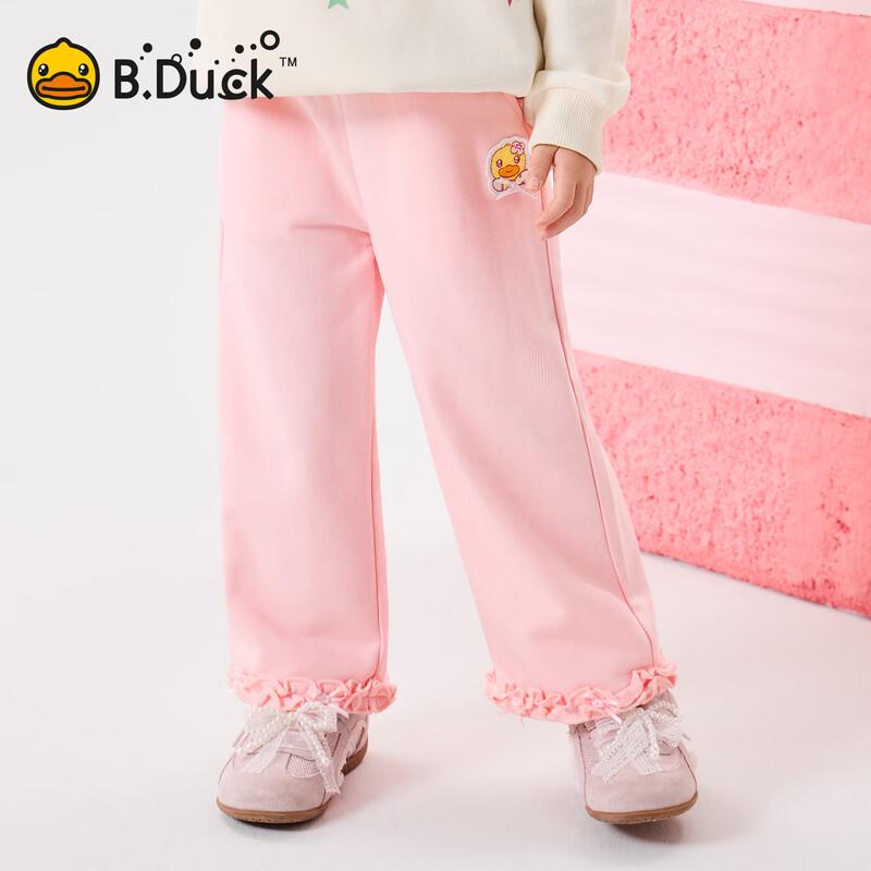 

Кружевные прямые повседневные брюки для девочек B.Duck 90