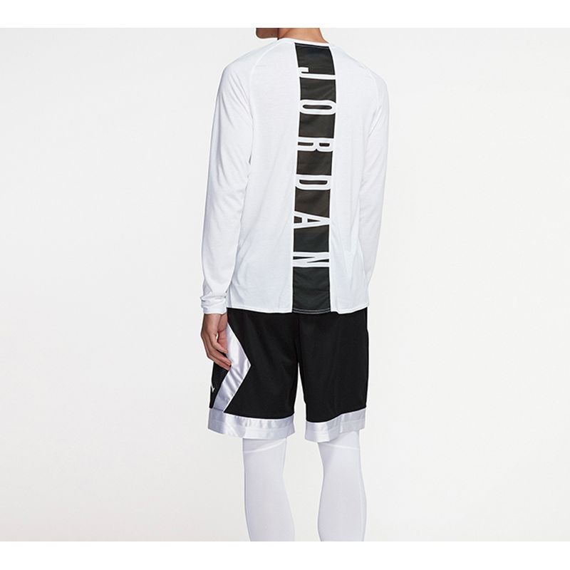 Jordan 23 Alpha Dri-Fit Printed Long Sleeve T-Shirt Men Tops White 926437-100