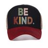 BE KIND Letter Baseball Cap Men's Summer Print Mesh Hat Outdoor Casual Sport Caps Adjustable Breathable Snapback Hats