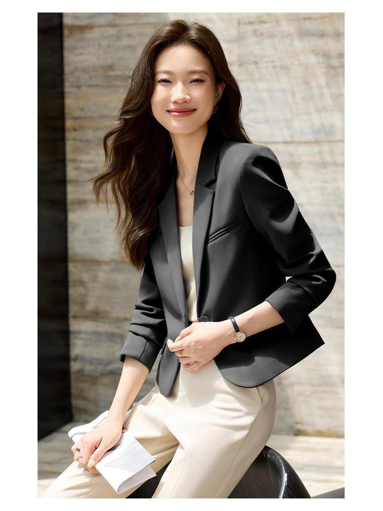 Damen Petite Blazer im koreanischen Stil für den Herbst: Elegantes Design für 2025