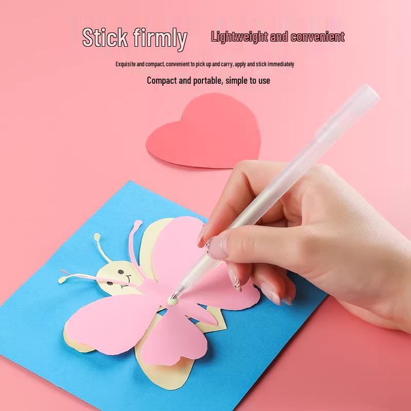 Double-Sided Quick-Drying Dot Glue Pen for Back-to-School: Pen-Shaped, Large Capacity, Liquid Glue for Students