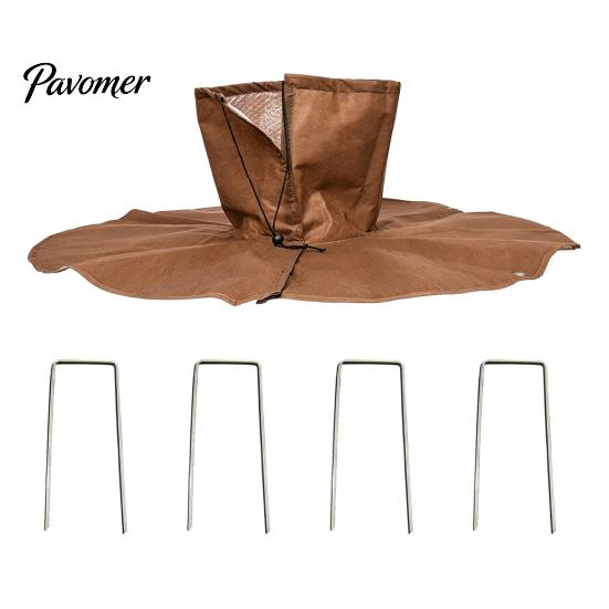 Landscape Tree Insulation Wrap Palm Protector, Winter Frost Cover with Drawstring And Ground Stakes, Protection for Courtyard Trees Outdoor