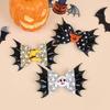 1PC Sparkly Star Hair Bows with Clips Pumpkin Devil Hair Clips Girls Festival Halloween Party Barrettes Clips Kids Headwear
