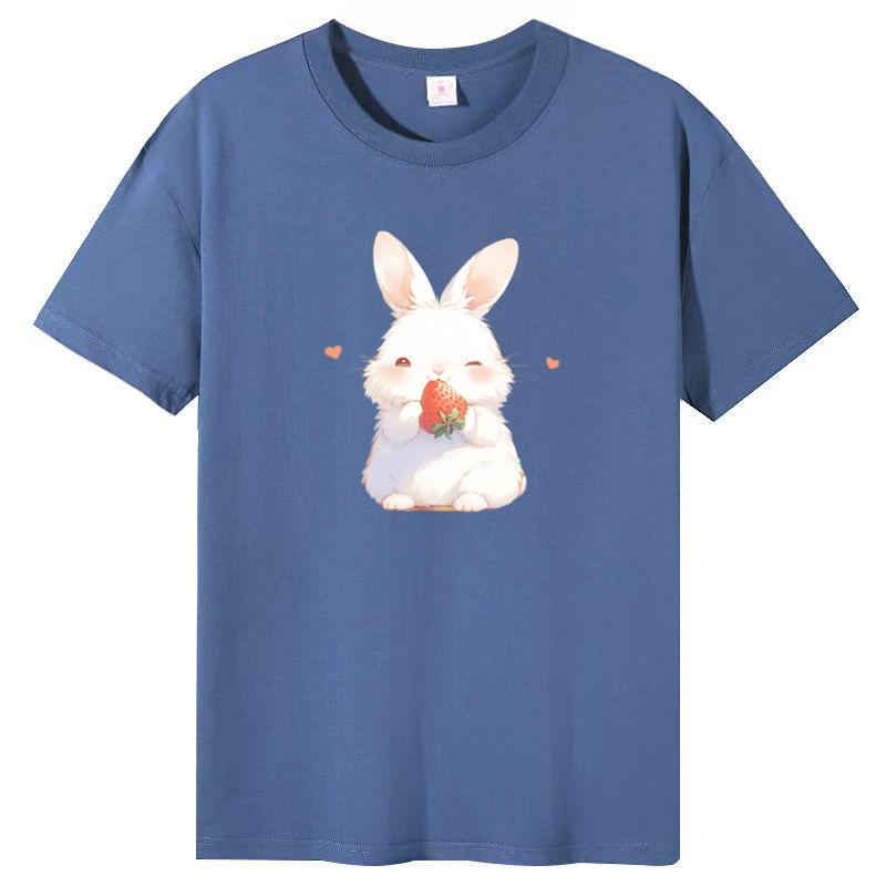 Summer New Short-sleeved T-shirt Female Cotton Loose Korean Cartoon Printing Half-sleeved Blouse
