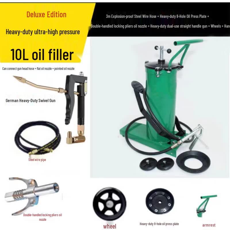 Kairuihu 10L Foot-Operated High-Pressure Grease Injector