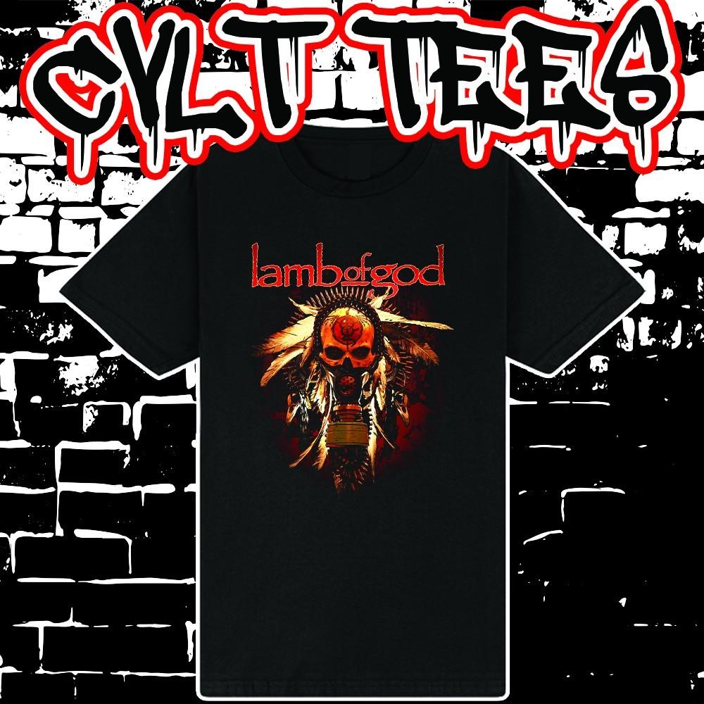 Lamb of God style Band Tee ~ 100% Cotton Unisex T-Shirt L