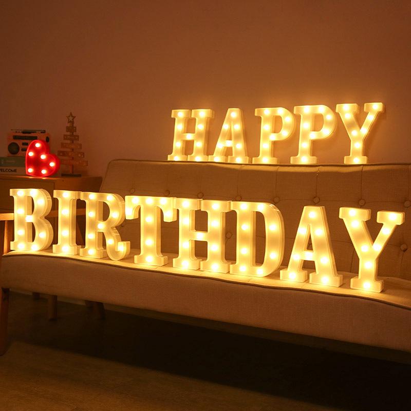 Popular 26-Letter Alphabet, Number & Symbol Lights for Events & Decor