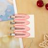4Pcs No Bend Seamless Hair Clips Side Bangs Fix Fringe Barrette Makeup Washing Face Accessories Women Girls Styling Hair Pins