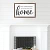 May Your Journey Always Lead You Home-1 Sign Wood Framed Sign Wall Art Plaque Sign for Home Wall Decor 16 x 20 Inch