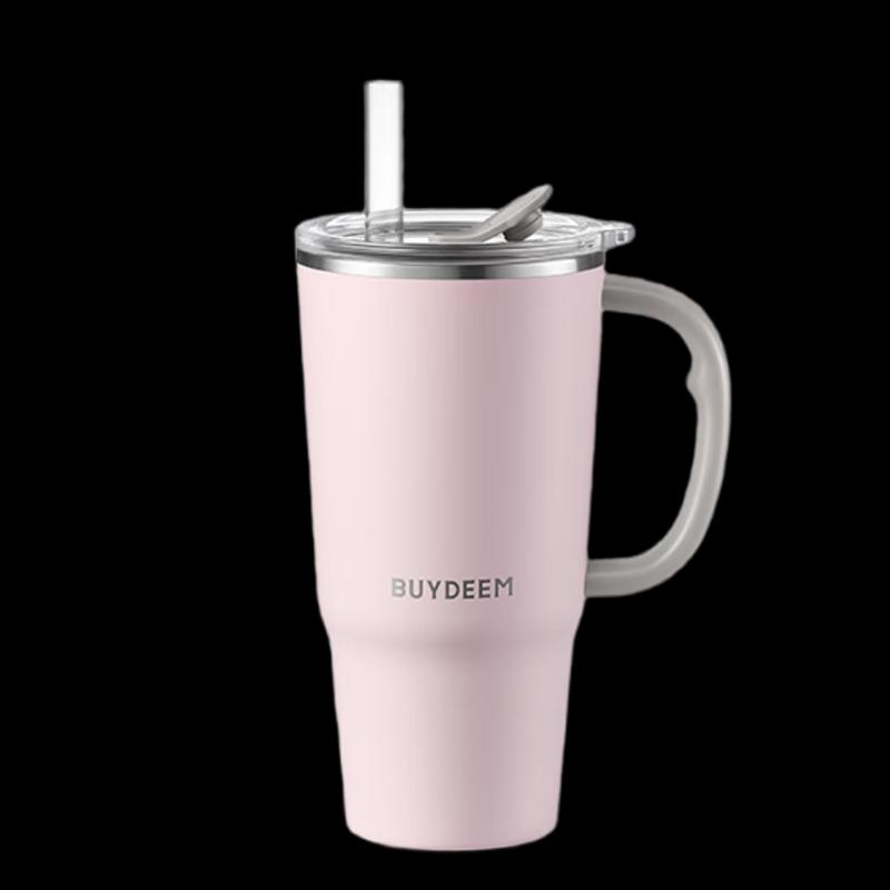 Buydeem Jumbo 316 Stainless Steel Insulated Straw Coffee Mug