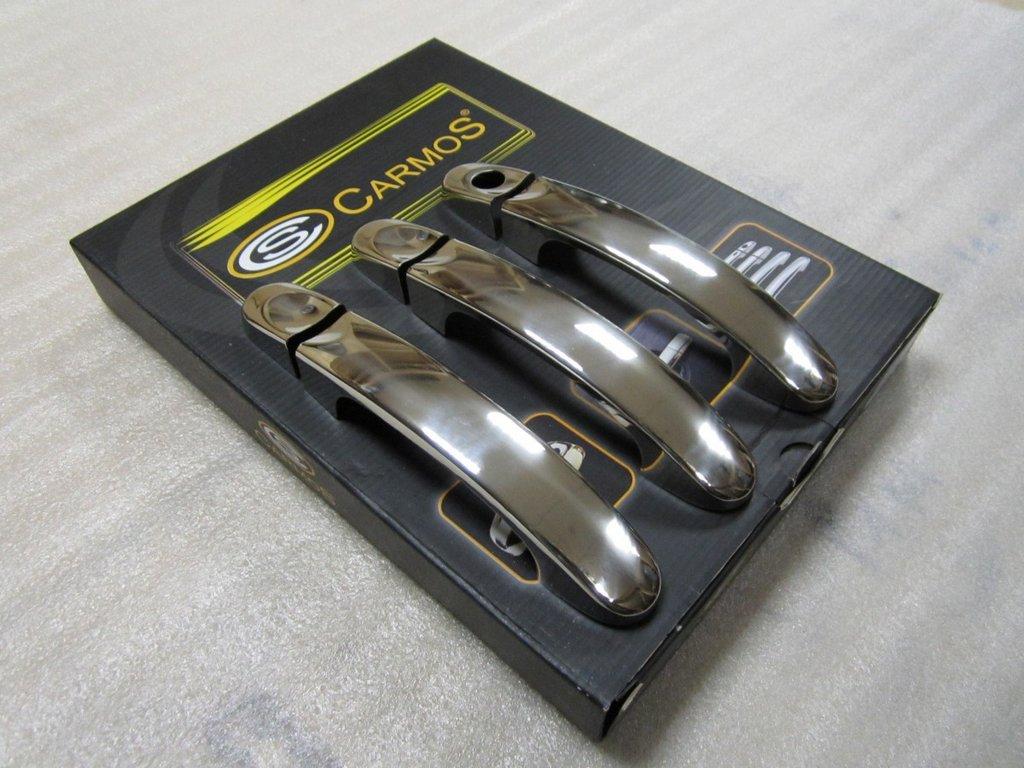 Handle Pads (stainless Steel) 3 Pieces. OmsaLine - Italian Stainless Steel for Volkswagen T5 2010-2015