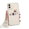 Cat & Dog Art iPhone Case: Compatible with Apple 13 Pro Max/14 Pro, Transparent Design