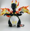 38cm Gigantamax Charizard Shiny Mega Plush Doll with Skeleton - Black and Orange
