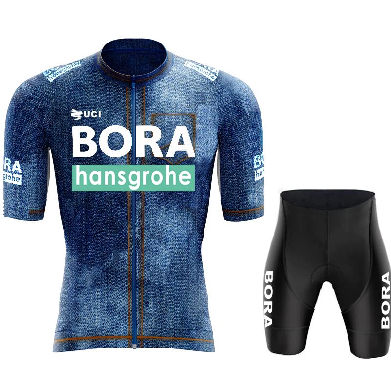 Letnia odzież rowerowa 2026 MTB Koszulka UCI BORA Odzież męska Męska odzież rowerowa Wiosenne męskie zestawy rowerowe Zestaw sportowy Spodnie żelowe Jednolity szosowy