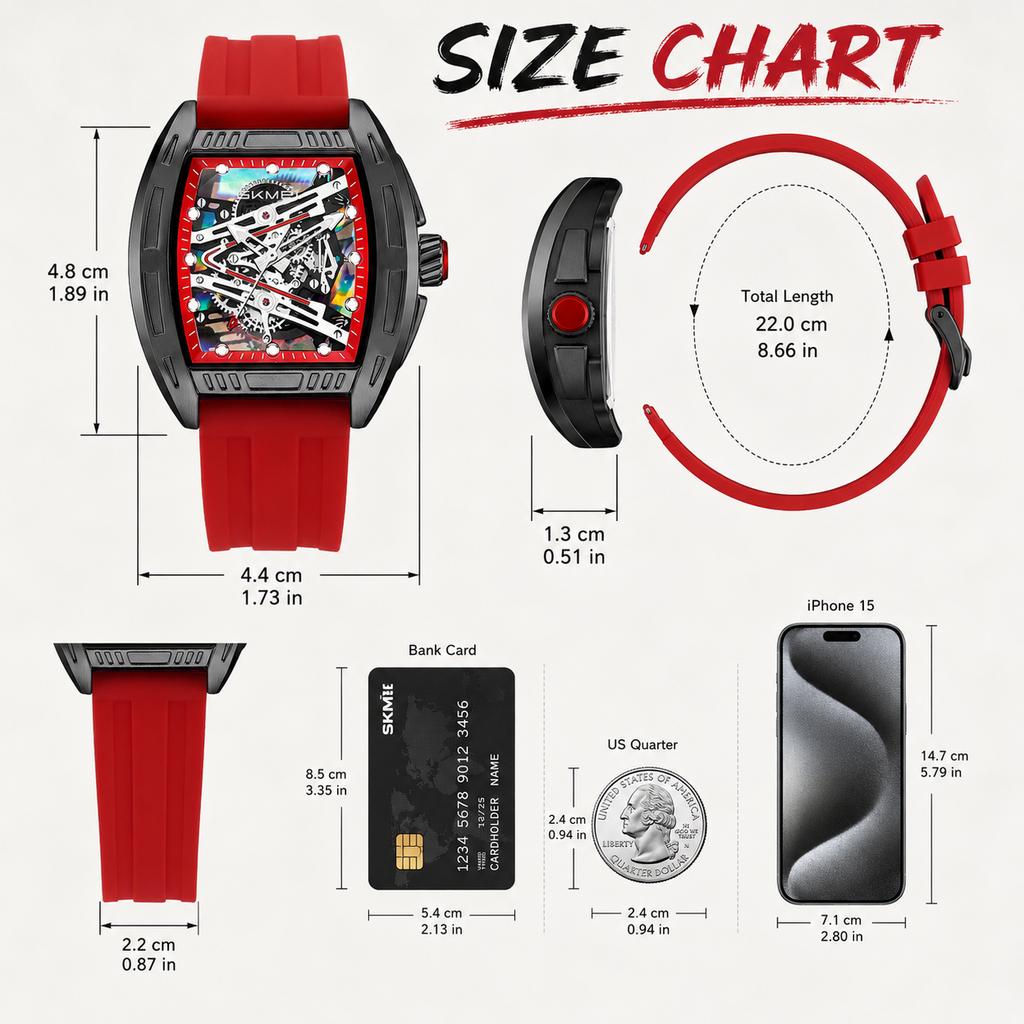 SKMEI 7068 Fashion Quartz Watches For Men 30M Waterproof Women Cool Wristwatch Creative Dial Light Hands Clock Street Style