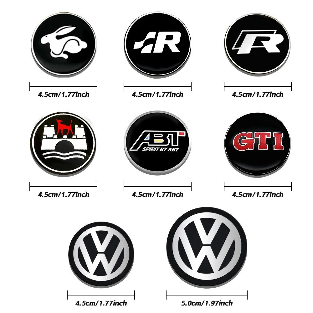 2025 Hot Car Steering Wheel Center Trim Stickers Badge Accessories For Volkswagen VW R Golf 4 5 6 7 Bora MK7 Beetle Touran Tigua