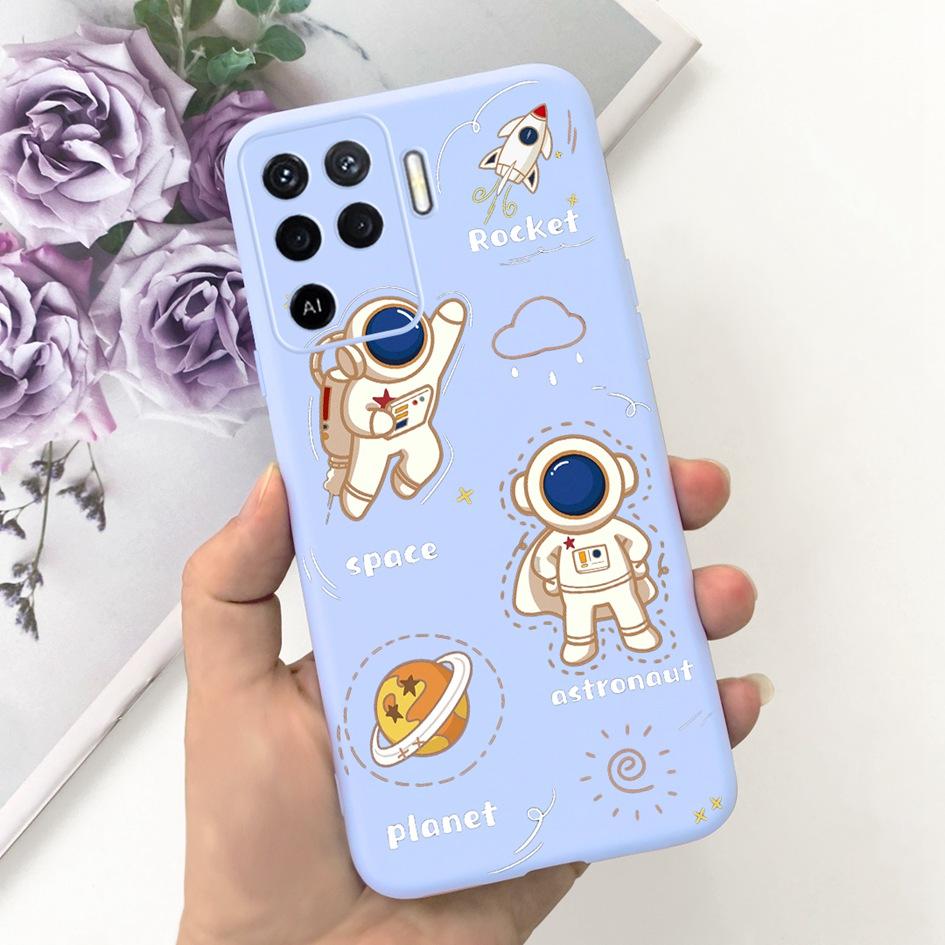 For OPPO Reno 5 Lite Case CPH2205 Popular Flower Soft Silicone Back Cover For OPPO A94 5G CPH2211 A 94 Reno 5Z Reno5 Lite Bumper
