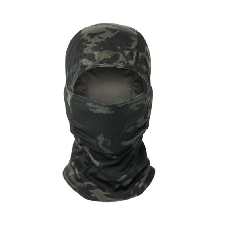 Camouflage Sturmhaube Radfahren Vollgesichtsmaske Outdoor-Sportarten Jagd Wandern Skimaske Motorradhelm Innenmütze