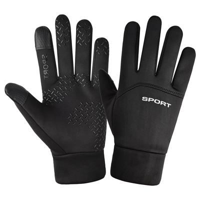 Winddicht Wasserdicht Fleecegefüttert Thermisch Reiten Rutschfest Vollfinger Sport Outdoor Fitness Angeln Lange Handschuhe