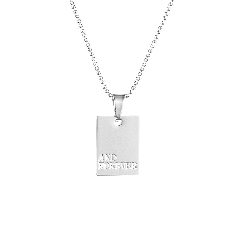 

Letter Trendy Fashionable Pendant Necklace With Glossy Finish For Style Unique StyleI