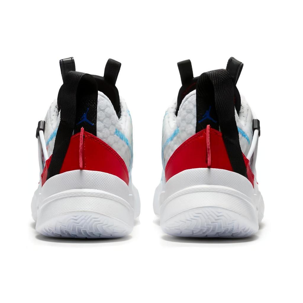 Jordan Why Not Zer0.3 Ammortizzazione Antiscivolo Resistente all'Abrasione Scarpe da Basket Basse per Bambini Bianco Giallo Rosso CN8107-100